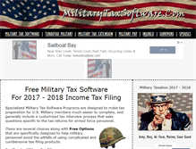 Tablet Screenshot of militarytaxsoftware.com